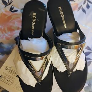 BCBGeneration Black Sandals